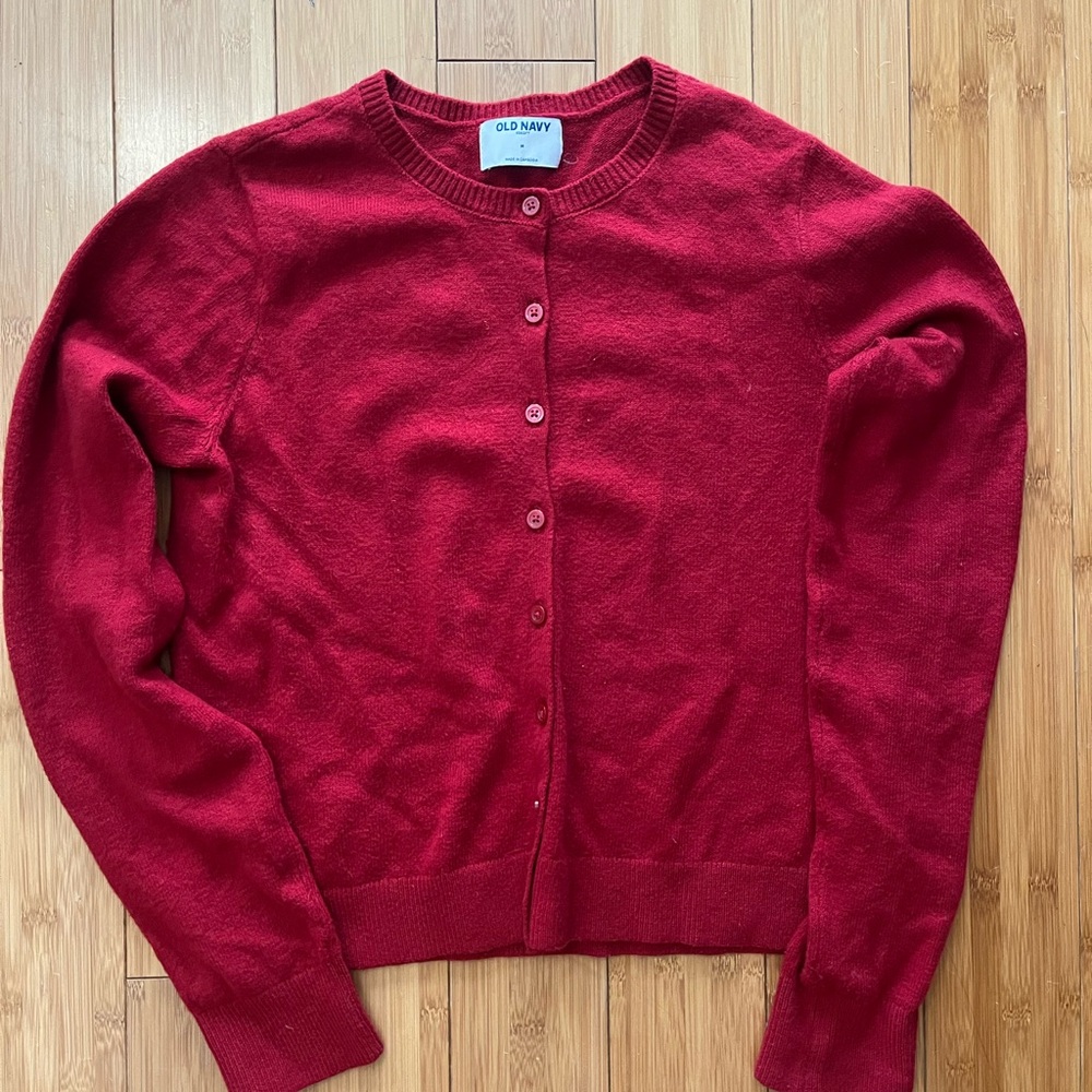 Old Navy Women's Red Cardigan